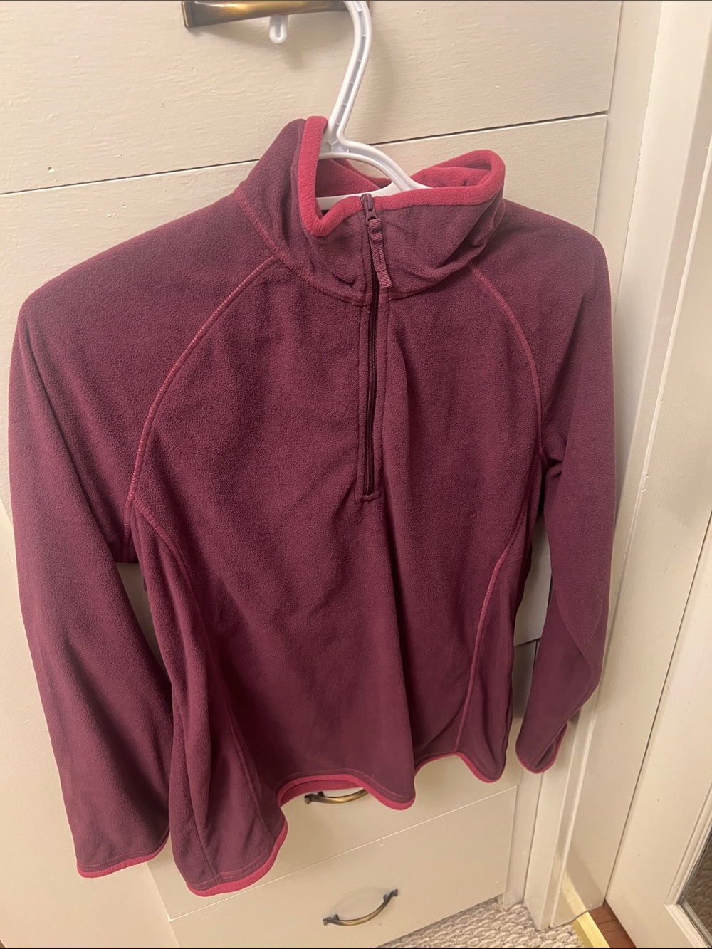 Women's Plum Quarter-Zip Fleece Pullover
